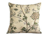 Thibaut Rye Printed Cotton Double Sided Throw Pillow Cover 18x18 20x20 22x22 24x24 12x20 12x22 14x22 16x24 12x46 Tan Throw Pillow Cover