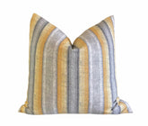 Set of 2 Throw Pillow Covers Pepita Canary 18x18 20x20 22x22 24x24 Yellow Grey Throw Pillow Covers Set of Two Throw Pillow Covers Striped