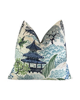 Tea House Briard Printed Double Sided Cotton Pillow Cover 18x18, 20x20, 22x22, 24x24, 12x20, 12x22, 14x22, 14x48 Mill Creek Seawind