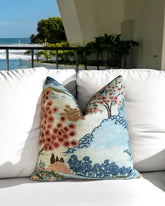 Yuhua Printed Cotton Pillow Cover 18x18, 20x20, 22x22, 24x24, 12x20, 12x22, 14x22, 16x24, 14x46, 14x48 Mill Creek Coral Throw Pillow Cover