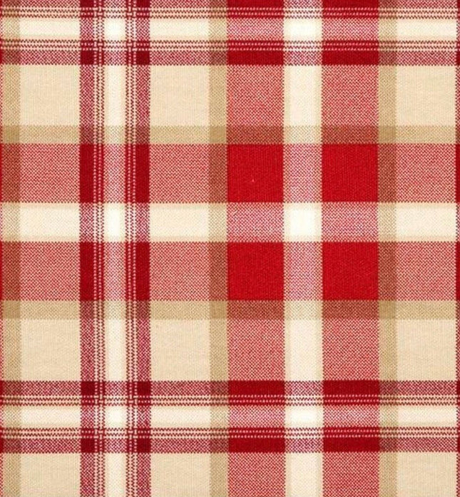 Set of 2 Throw Pillow Covers Ethan & Red 18x18 20x20 22x22 24x24 Beige and Red or Blue Pillow Covers Set of Two Pillow Covers Plaid Pillows