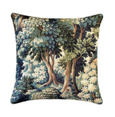 Into the Woods Printed Cotton Pillow Cover 18x18, 20x20, 22x22, 24x24, 12x20, 12x22, 14x22, 16x24, 14x46, 14x48 Forest Throw Pillow Cover