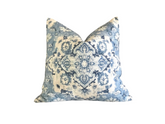 Covington Benbrook Cotton Linen Blend Pillow Cover 18x18, 20x20, 22x22, 24x24, 12x20, 12x22, 14x22 14x48 Bluebell XL Lumbar